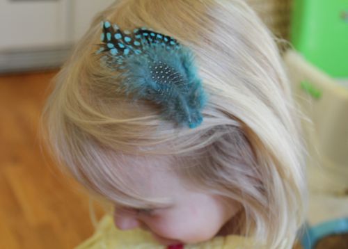 DIY Feather Hair Clips | HelloGlow.co