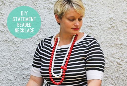 DIY statement beaded neckace