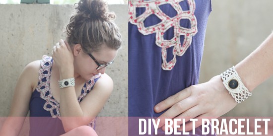 DIY belt bracelet tutorial