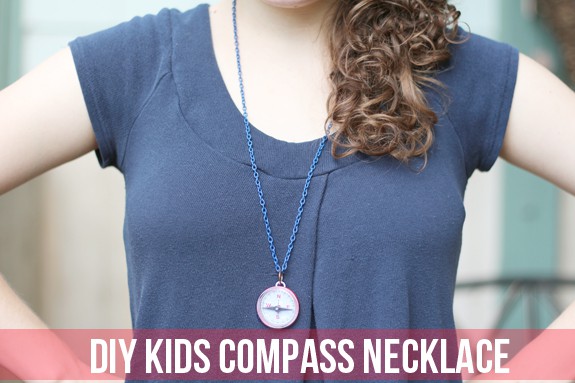 DIY compass necklace