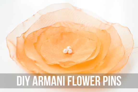 Armani Flower Pins