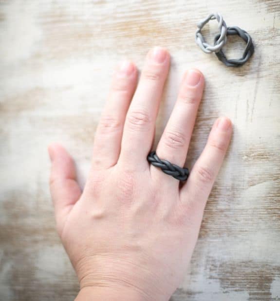 Braided Clay Ring