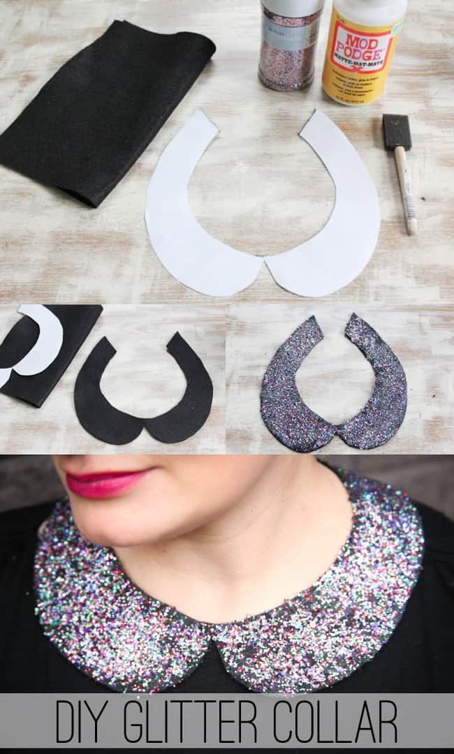 DIY Glitter Collar