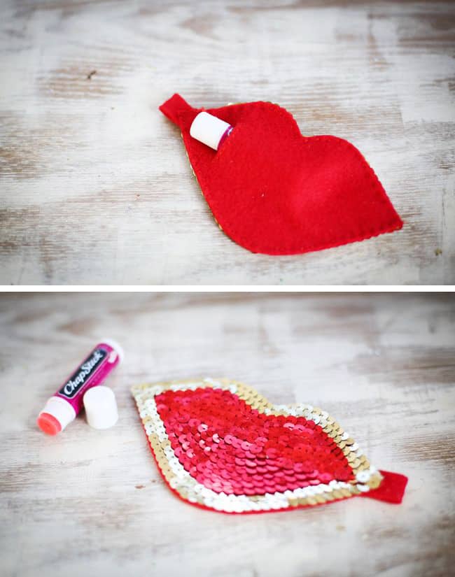 DIY lip gloss Pouch