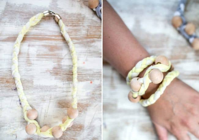 DIY Wrap Bracelet with T-Shirts | Hello Glow