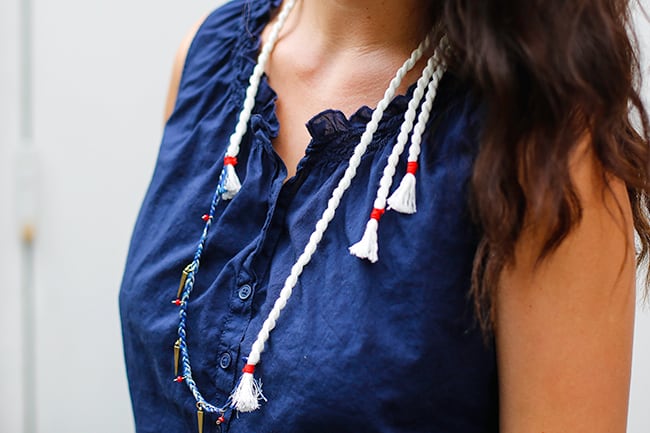 DIY Anthropologie Rope Necklace