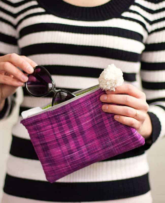 DIY Pom Pom Clutch | Hello Glow