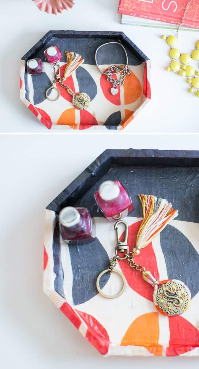 Jewelry Tray from Old Scarf | Hello Glow