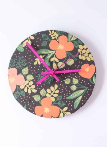 DIY upcycled paper clock - Hello Nest