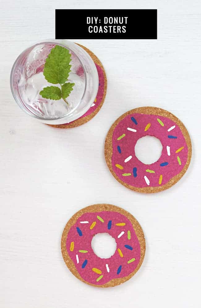 DIY Donut Coasters | HelloGlow.co