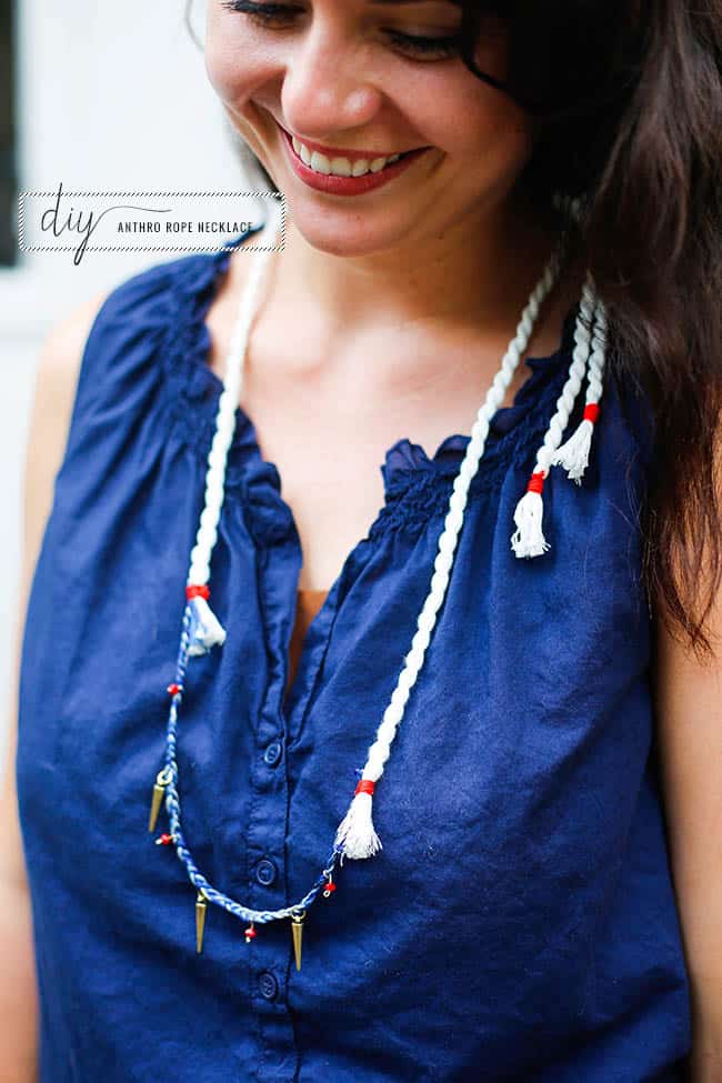 DIY Anthropologie Rope Necklace | Hello Glow
