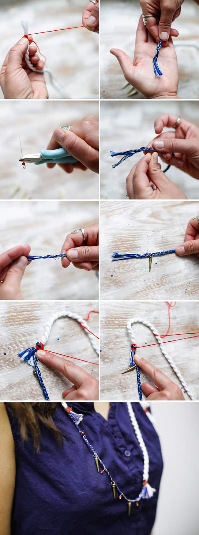 DIY Anthropologie rope necklace | Hello Glow