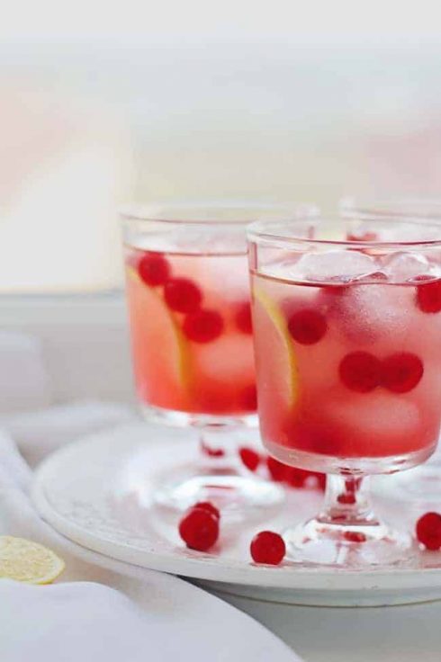 Cranberry-Ginger Gin Punch Recipe | HelloGlow.co
