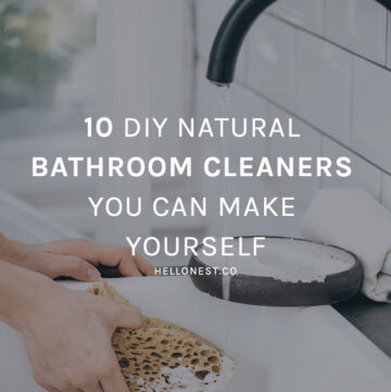 10 DIY Natural Bathroom Cleaners You Can Make Yourself - Hello Glow