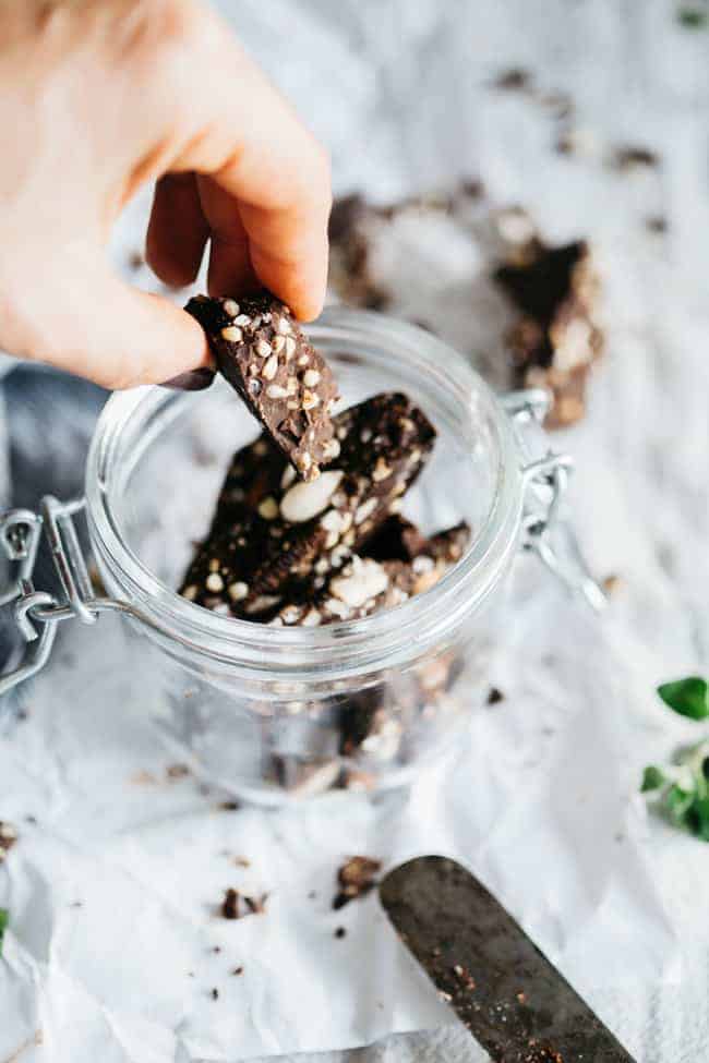 Buckwheat Dark Chocolate Bark - Hello Veggie