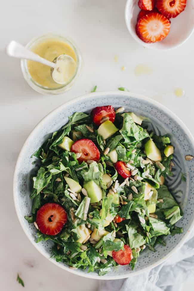 Simple Green Salad + 3 Homemade Salad Dressing Recipes