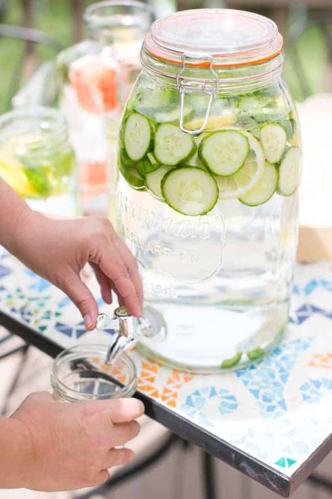 Cucumber Cilantro Water | 3 Herb Infused Water Recipes