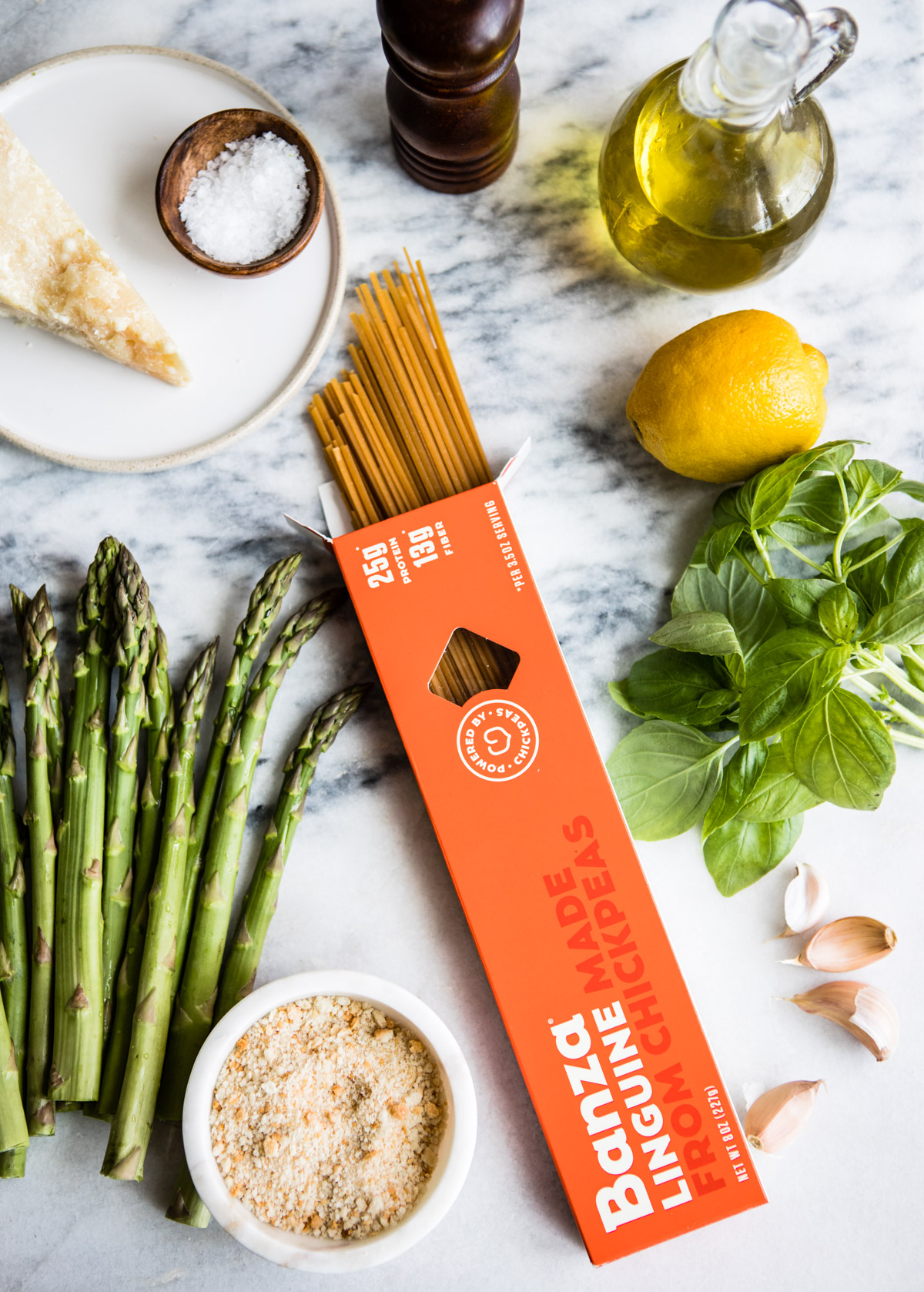 Lemony Shaved Asparagus Linguine + How to Get More Protein Into Your Pasta Dinners 