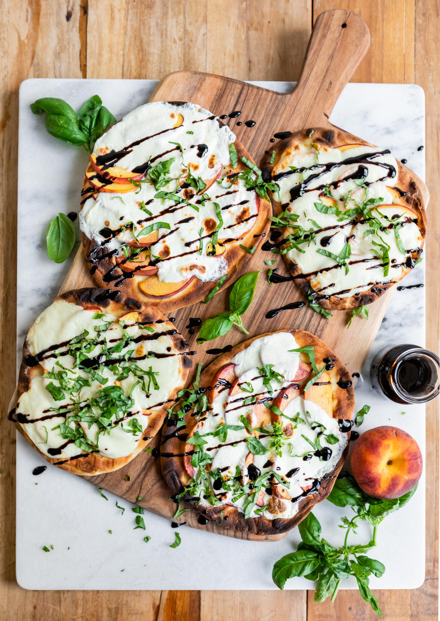 Grilled-Peach-Caprese-Naan-Pizza