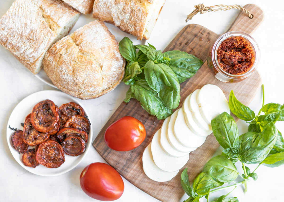 Panera-Inspired Tomato Mozzarella Panini