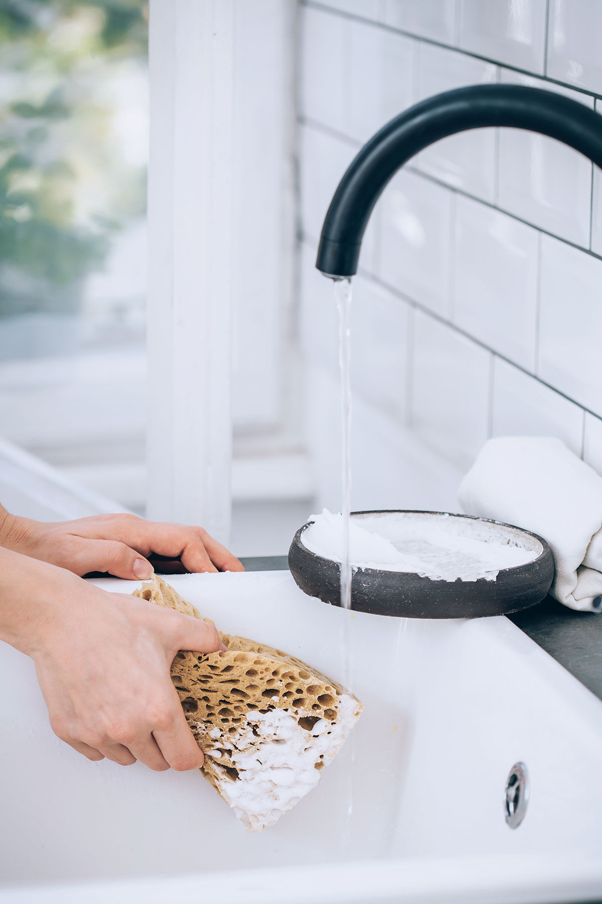 DIY Bathroom Sink Cleaner  Natural Soft Scrub —