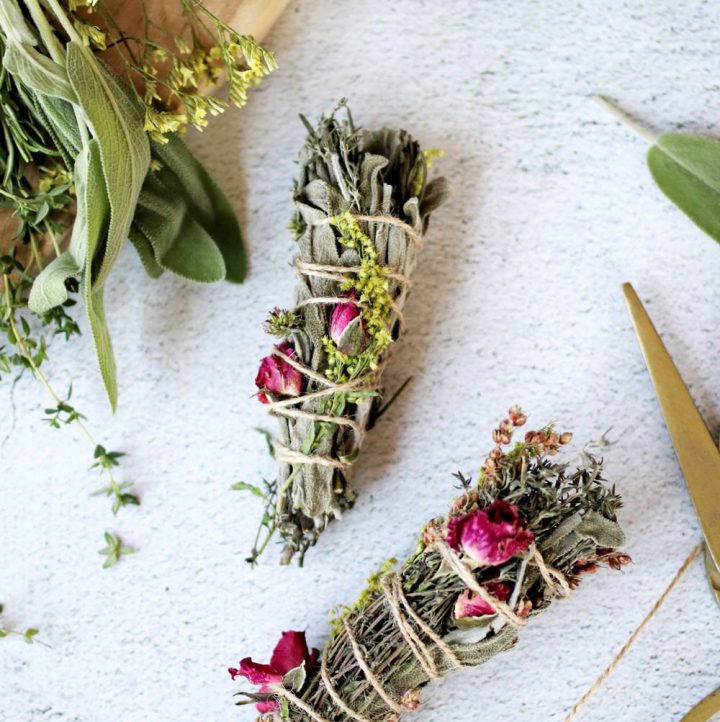 Make Your Own DIY Smudge Sticks with Leftover Herbs