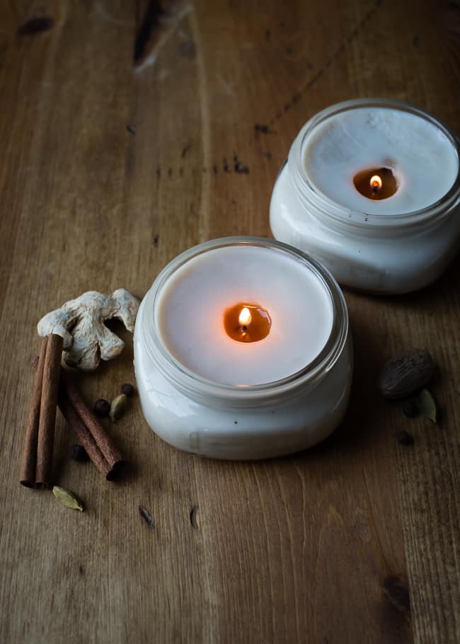 Chai candles from Hello Glow | 10 DIY Fall Candles