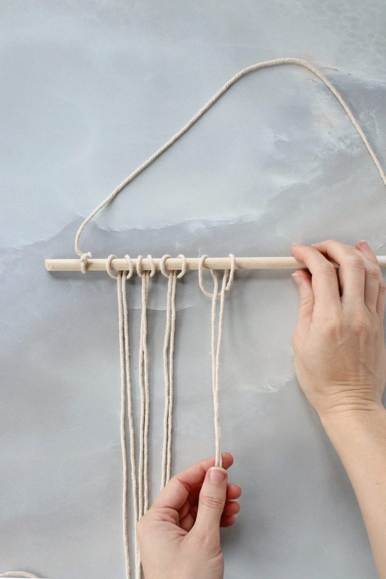 DIY Macrame Wall Hanging Hello Nest