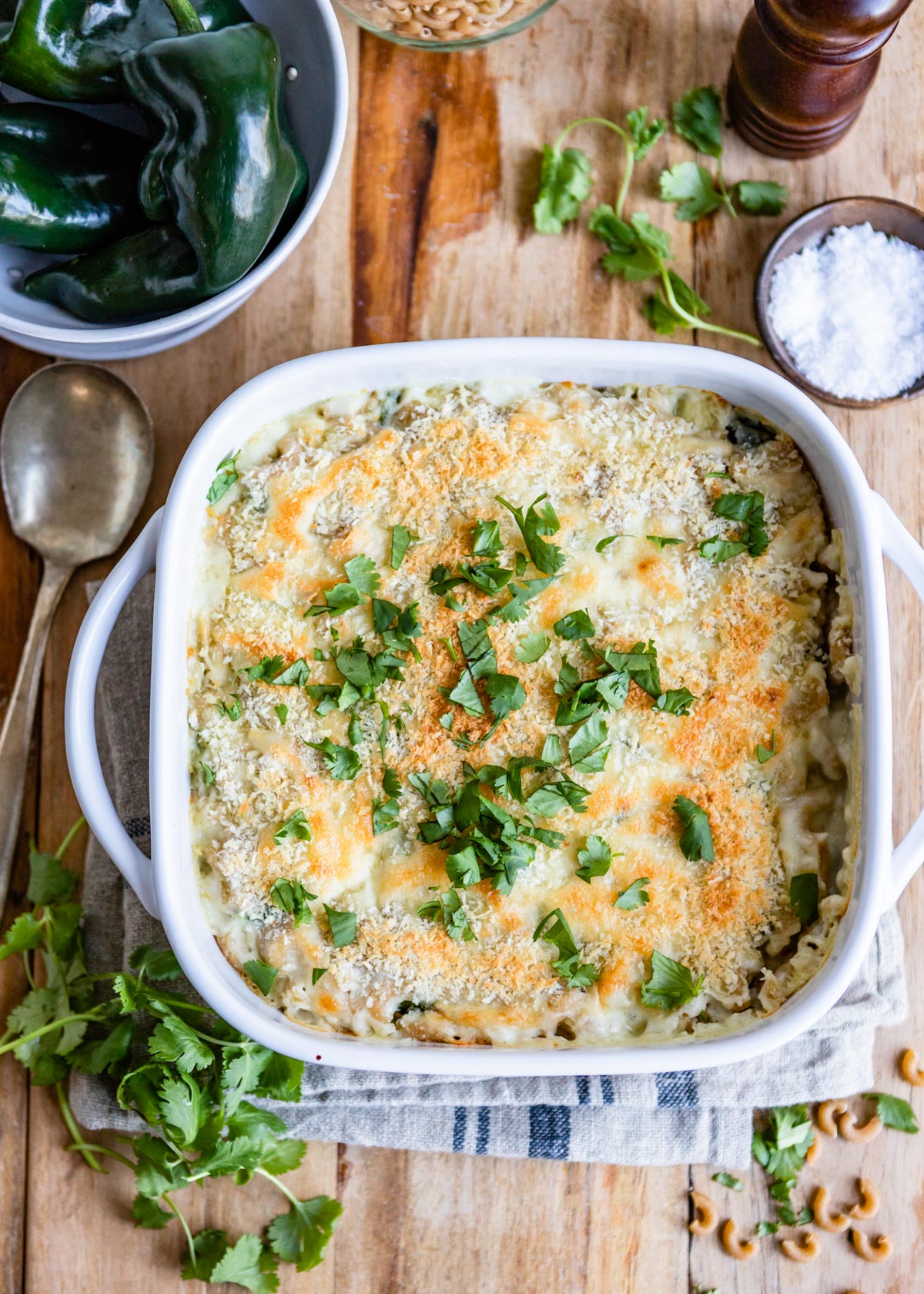 Sharp Cheddar and Roasted Poblano Mac & Cheese