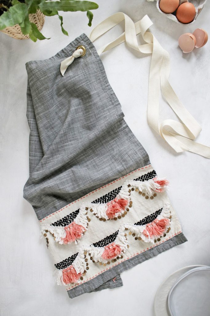 No Sew DIY Dish Towel Apron Hello Nest