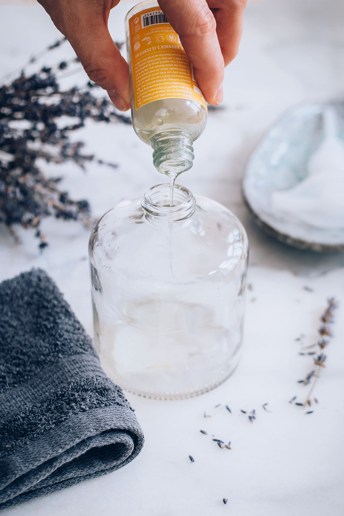 Making a Foaming Hand Soap with Castile Soap