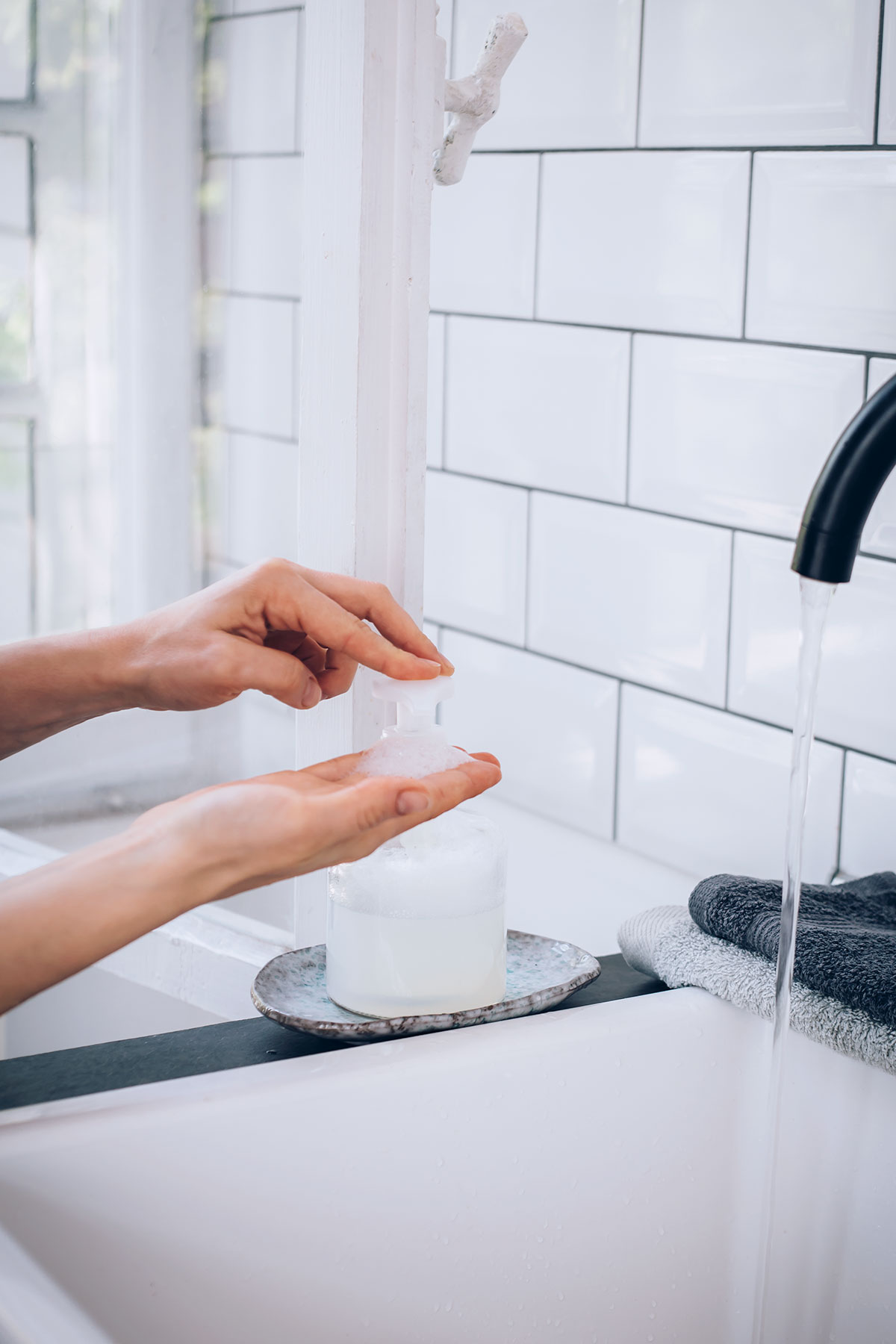 DIY Fall Foaming Hand Soap - Sweet Tea & Saving Grace