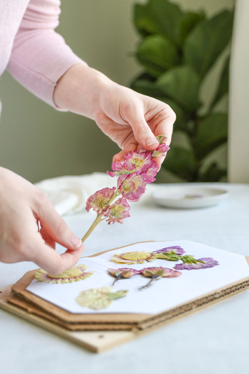 How To Press Flowers + Make a DIY Flower Press