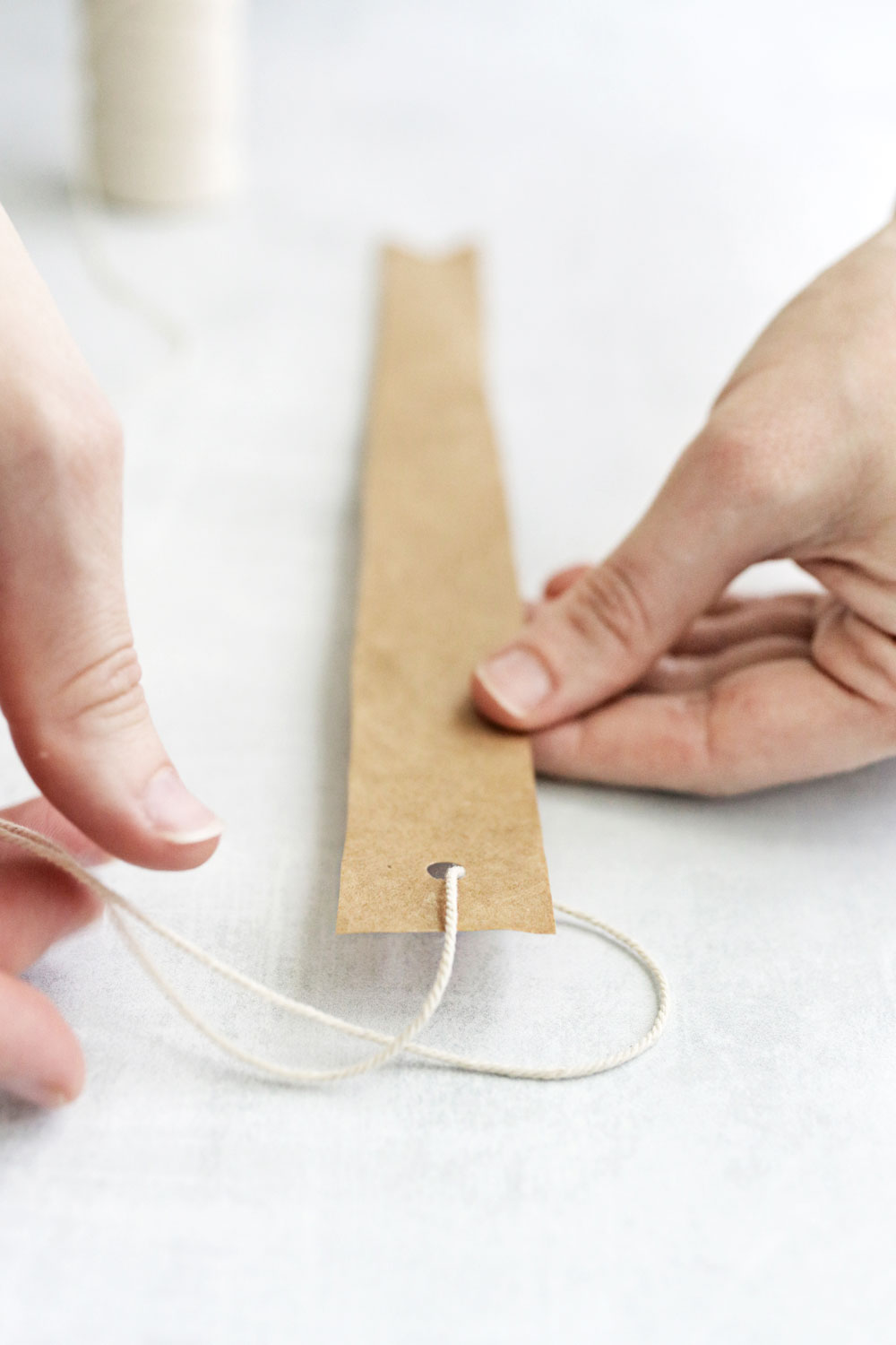 Cutting strips for homemade fly paper