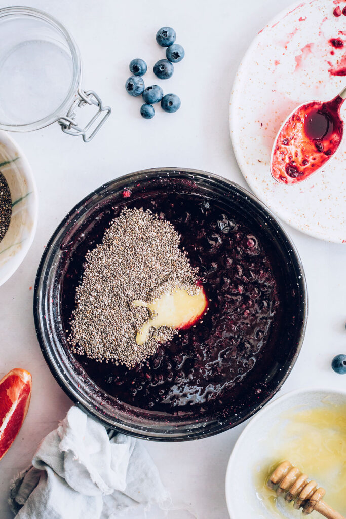 how to make chia berry jam