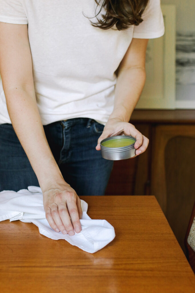 DIY Beeswax Wood Polish