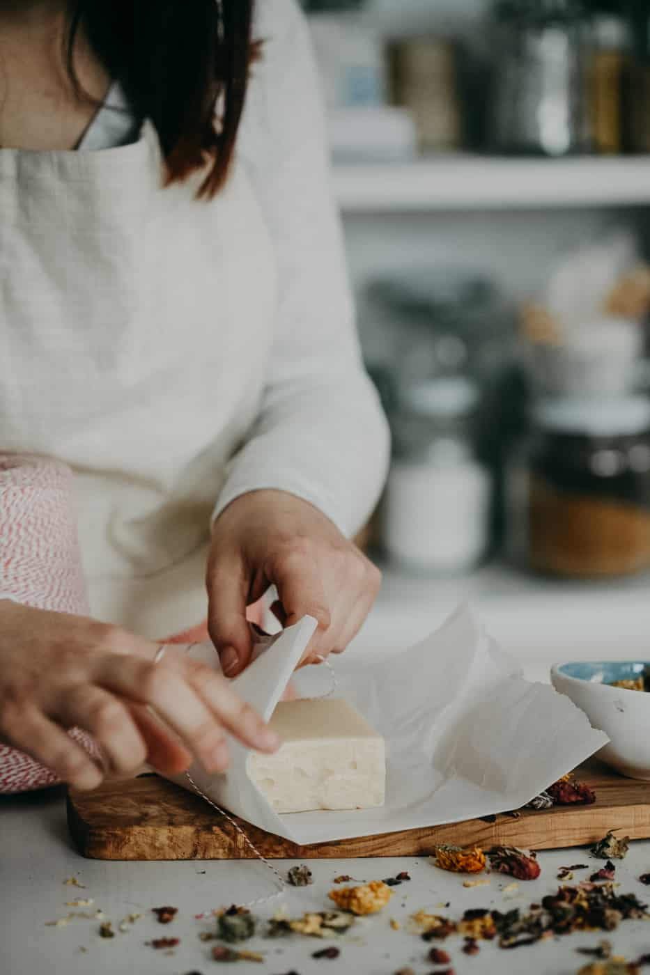 Make Your Own Lavender and Lemon Laundry Bar Soap
