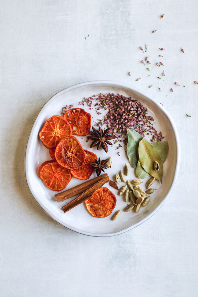 Spices and Dried Fruit for Wax Sachets