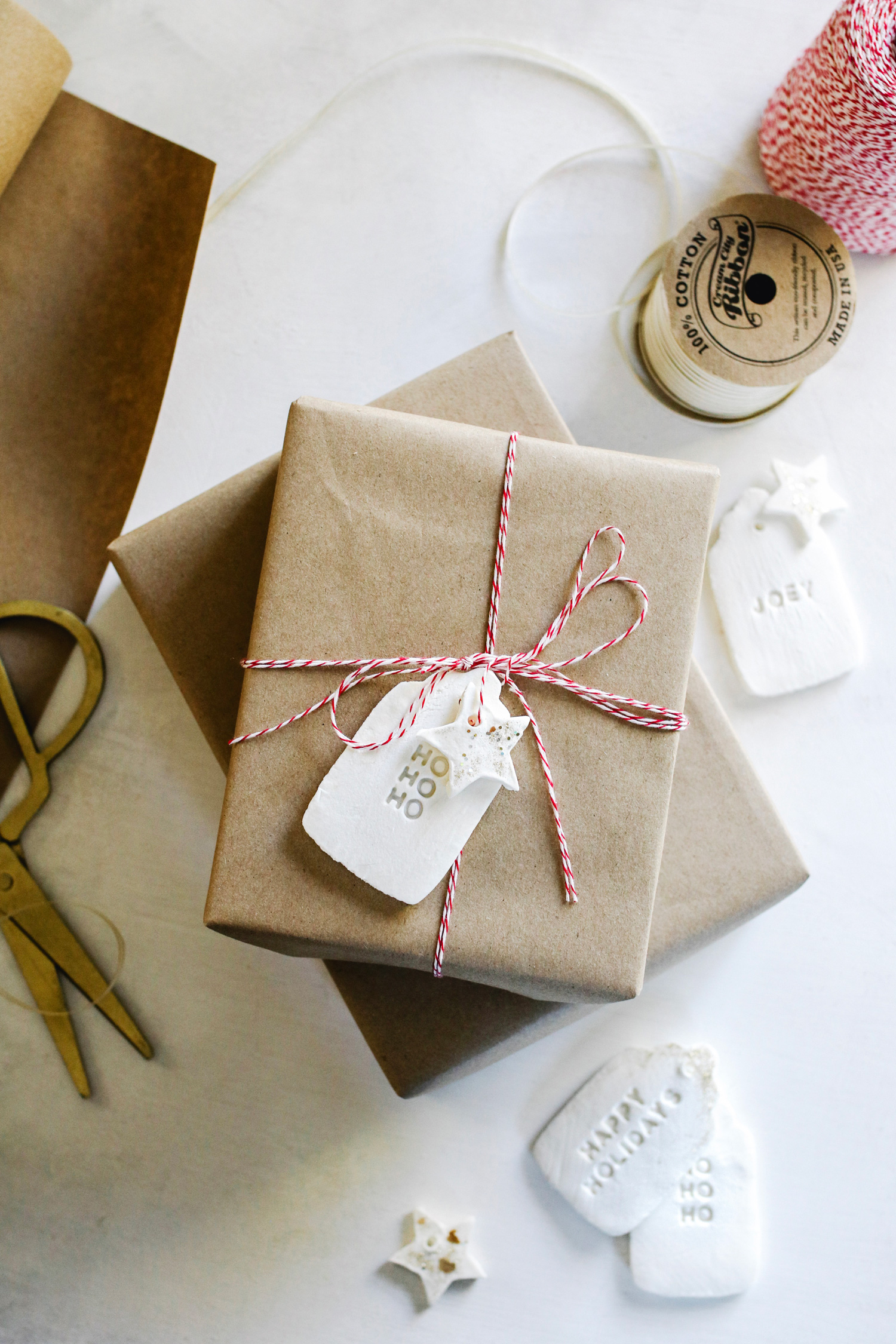 ake your own reusable DIY gift tags with 3-ingredient cornstarch clay and a cookie cutter, and never worry about running out of gift tags again.