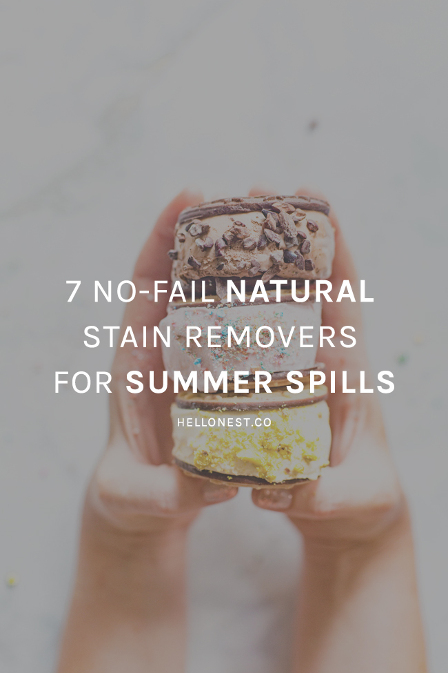 7 No-Fail Natural Stain Removers for Summer Spills - Hello Nest
