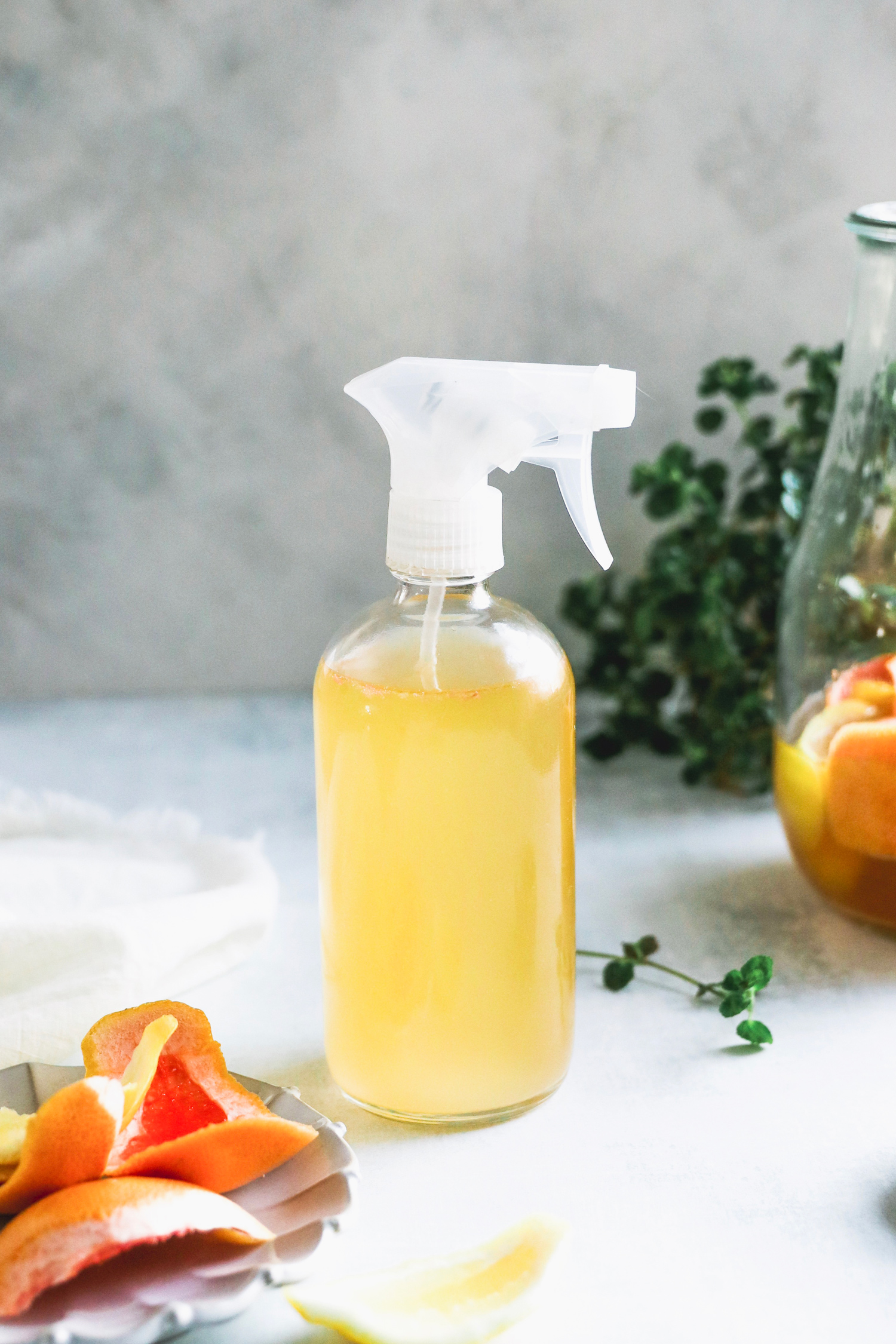 This enzyme cleaner is surprisingly easy to make using ingredients already found in your kitchen. Use it to remove pet accidents, blood, and other stains.