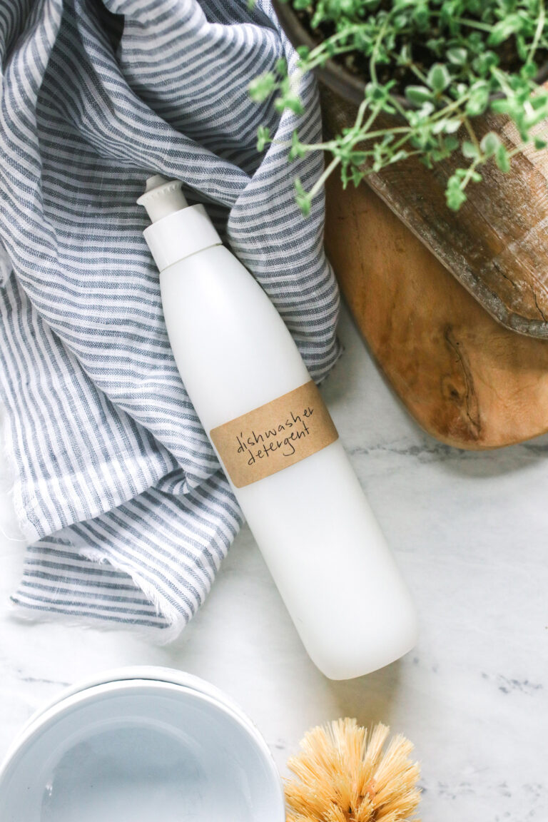 Homemade Liquid Dishwasher Detergent with Essential Oils Hello Nest