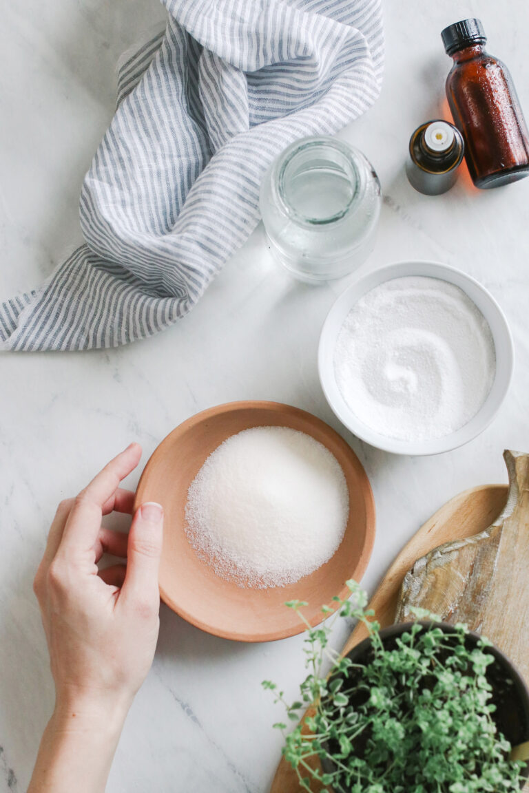 Homemade Liquid Dishwasher Detergent with Essential Oils | Hello Nest