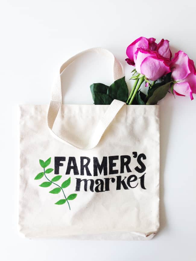 DIY Tote Bag for Farmers Market