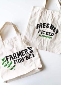 Farmer's Market DIY Tote Bag | HelloGlow.co