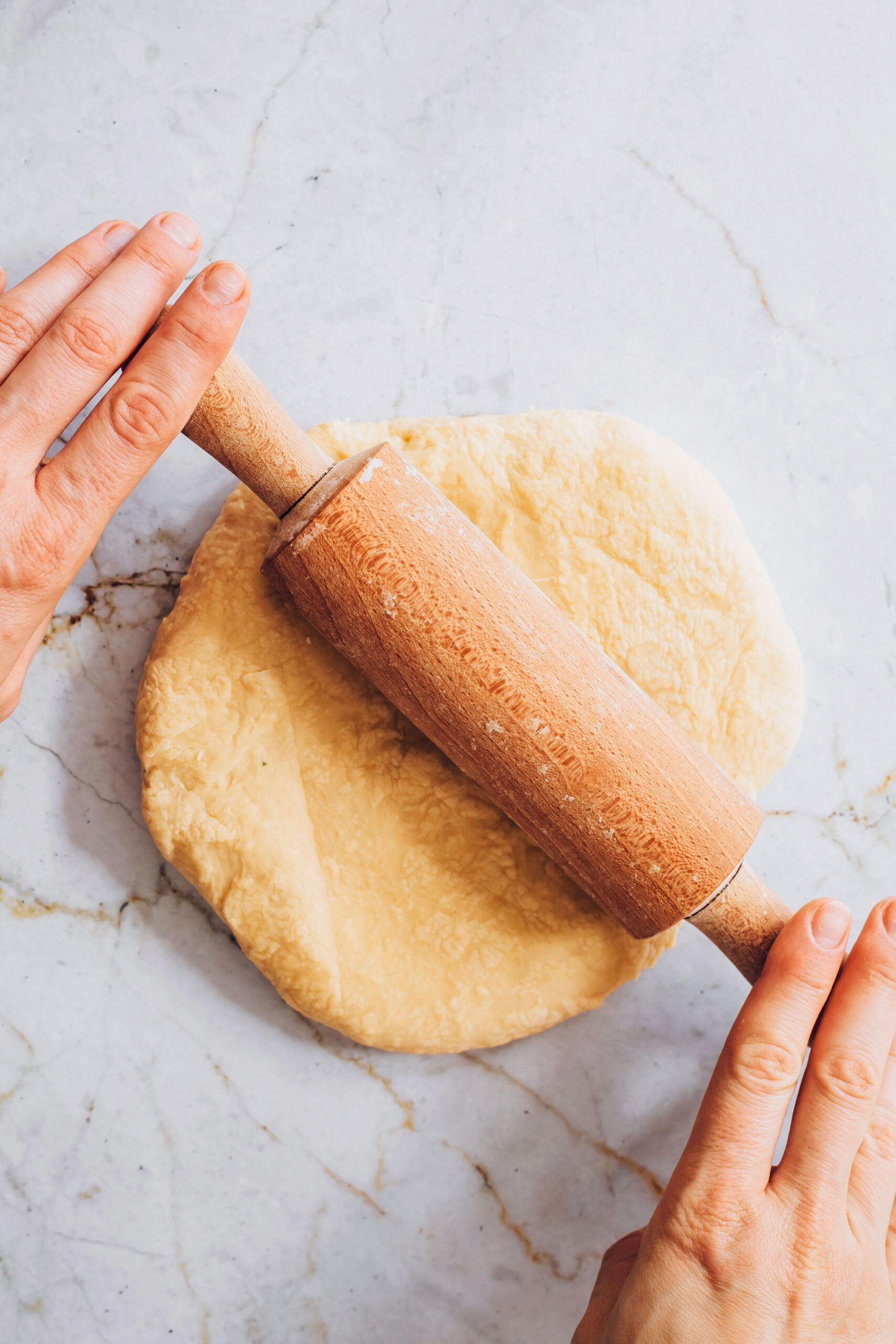 Rolling out homemade pasta