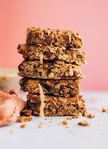 Peanut Butter Honey Granola Bars - Hello Veggie