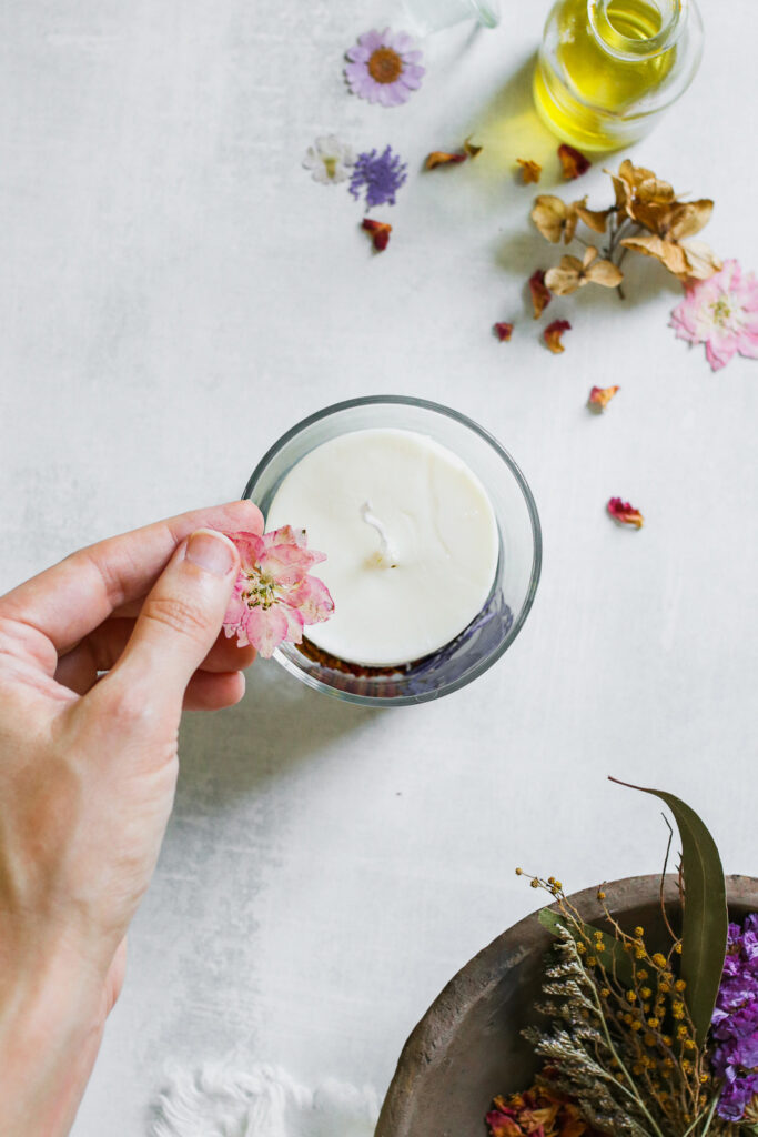 How To Make Dried Flower Candles Hello Nest