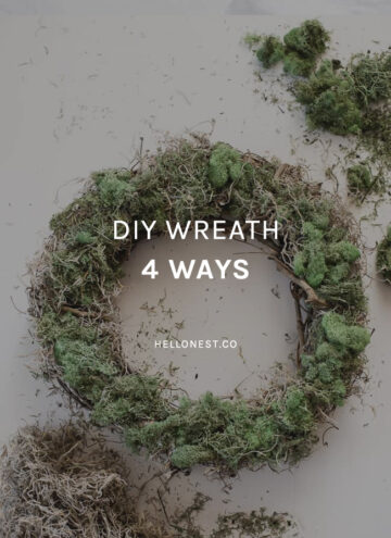 DIY Wreath 4 Ways - HelloNest.co