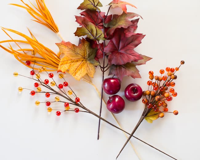 Materials for DIY Thanksgiving Wreath
